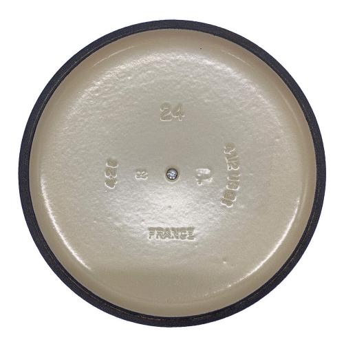 LE CREUSET (ルクルーゼ) 鍋 24cm チェリーレッド ココット・ロンド