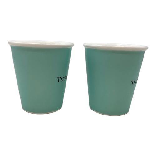 TIFFANY & Co. (ティファニー) コーヒーカップ ボーンチャイナ製 ペーパーカップ