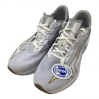 MIZUNO (ミズノ) ランニングシューズ J1GC243753 ウエーブリベリオンフラッシュ2 メンズ SIZE 27cm ホワイト