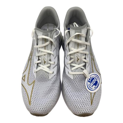 MIZUNO (ミズノ) ランニングシューズ J1GC243753 ウエーブリベリオンフラッシュ2 メンズ SIZE 27cm ホワイト