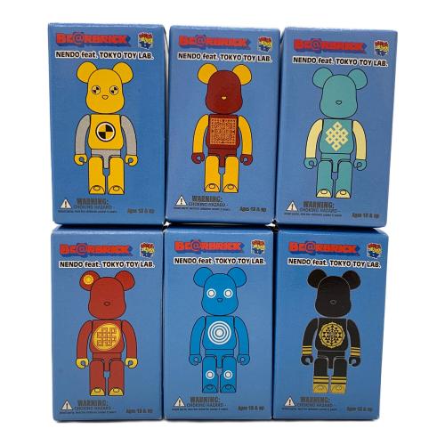 BEAR BRICK (ベアブリック) BE@RBRICK×NENDO feat.TOKYO TOY LAB. 全6種セット