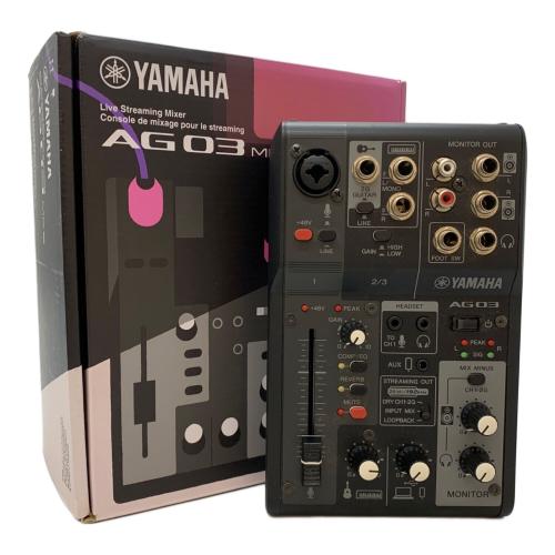 YAMAHA (ヤマハ) 3チャンネルライブストリーミングミキサー AG03MK2