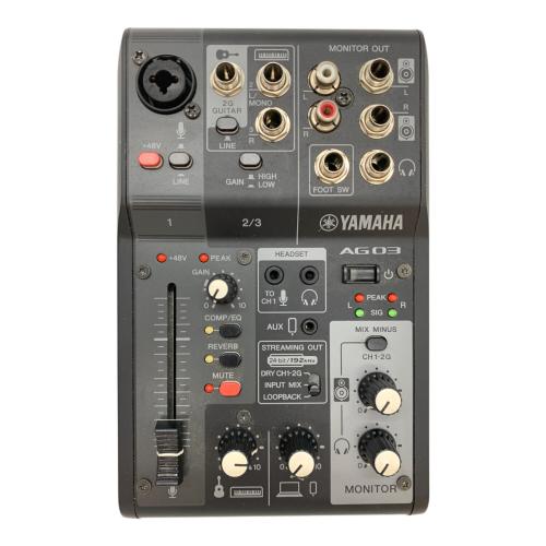 YAMAHA (ヤマハ) 3チャンネルライブストリーミングミキサー AG03MK2