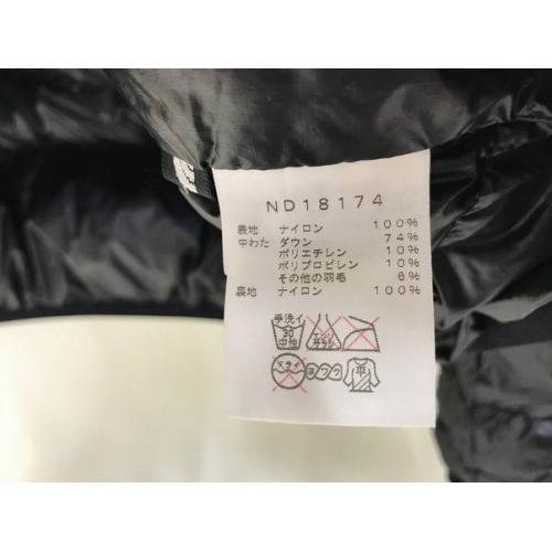 THE NORTH FACE ライトヒートダウンジャケット ブラック 冬物 ダウン74％ ND18174