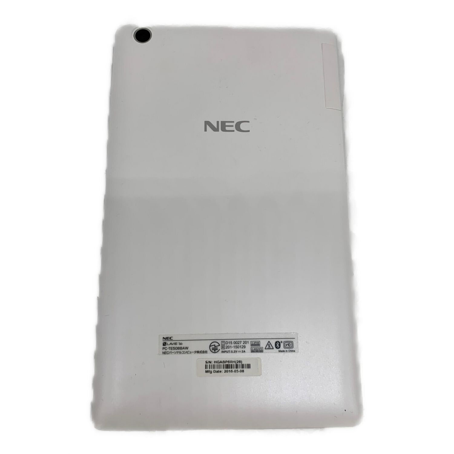 タブレット　8インチ　NEC LAVIE Tab PC-TE508BAW