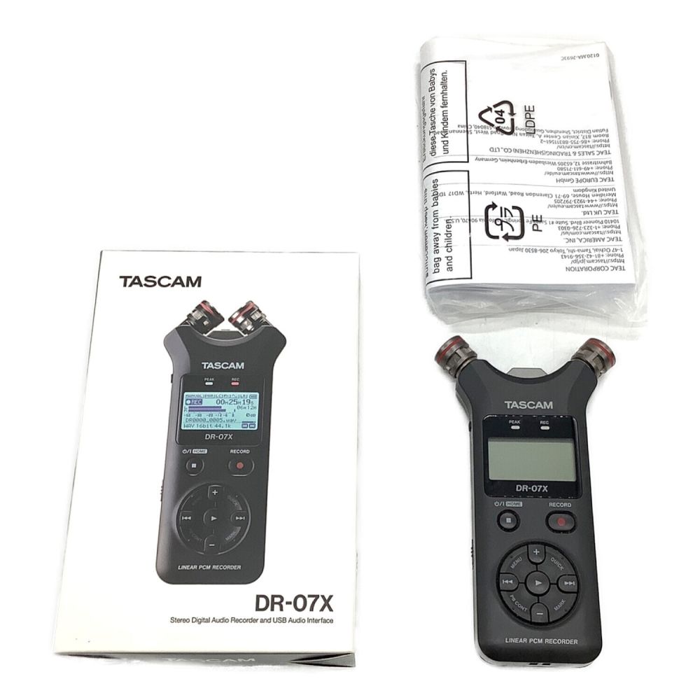 見事な創造力 DR-07X 【美品】TASCAM PCM タスカム レコーダー その他