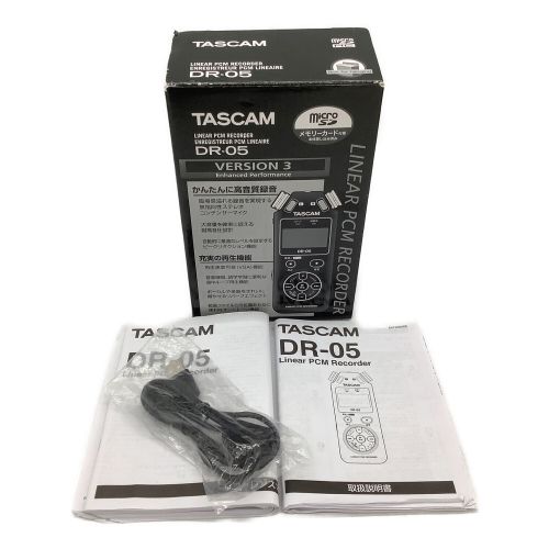 TASCAM リニアPCMレコーダー ブラック DR-05-