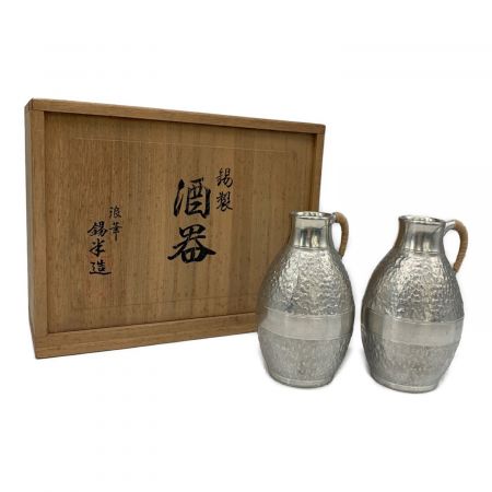 錫製酒器揃 徳利×2 お猪口×5 錫製｜トレファクONLINE