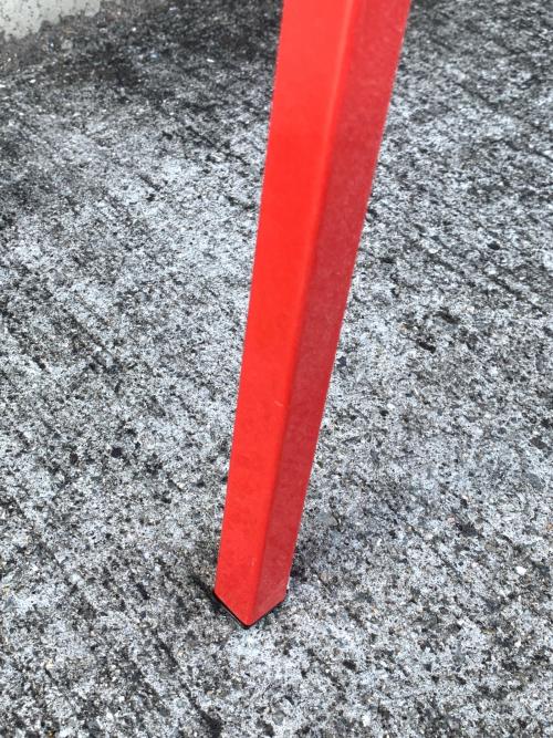 NATURE TONES (ネイチャートーンズ) 折り畳みキッチンカウンターテーブル レッド