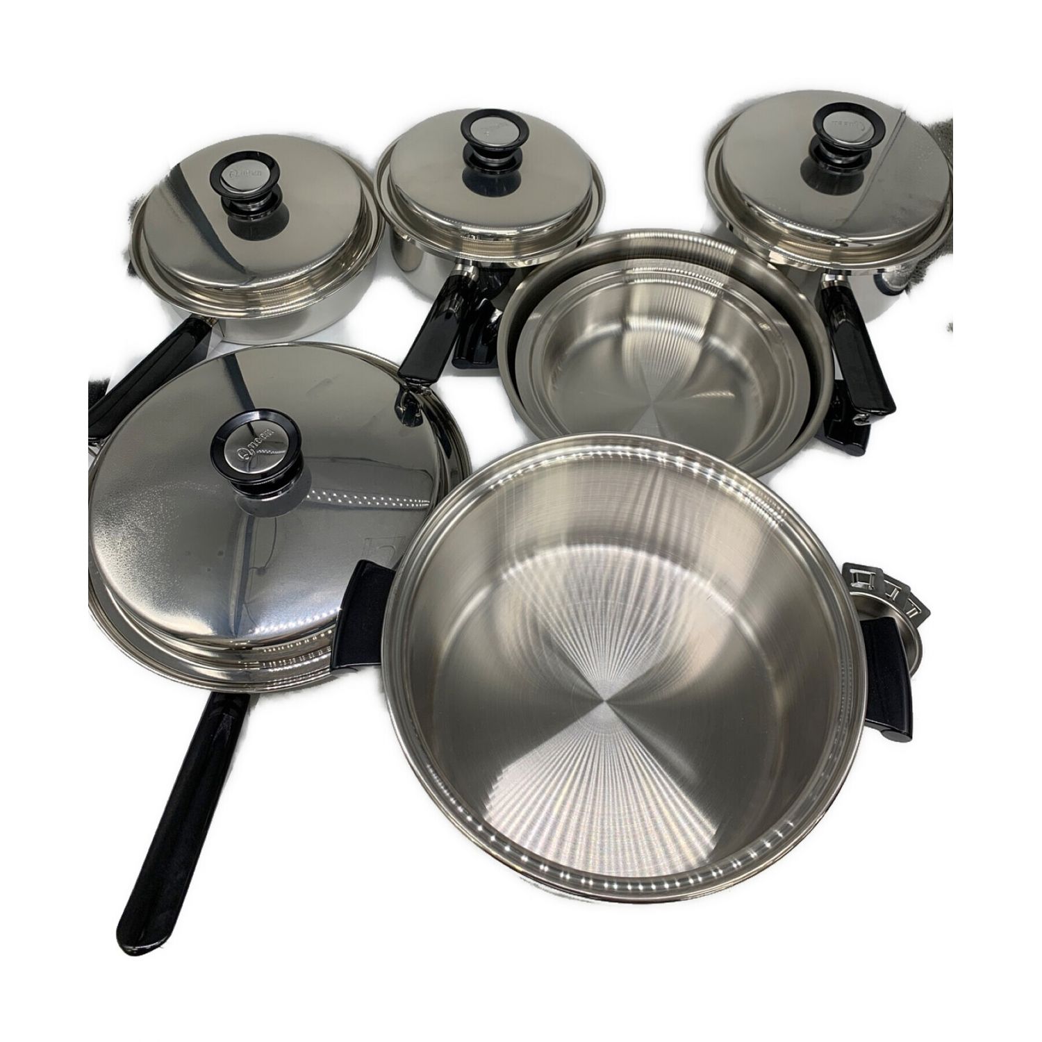 新品 未使用 アムウェイ amway 鍋 蒸し器 フライパン セット - 調理器具