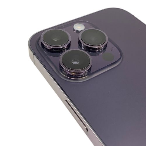 Apple iPhone14 Pro 画面キズ有 MQ1E3J/A サインアウト確認済 355833869840673 ○ SIM FREE 256GB バッテリー:Aランク(95%) 程度:Bランク iOS Blancco社データ消去済み