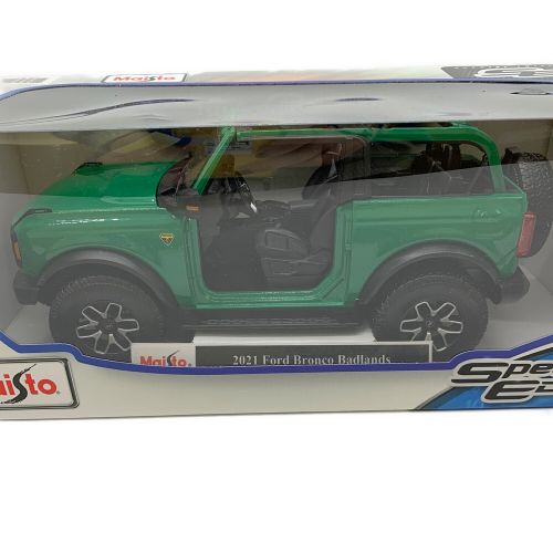 Maisto (マイスト) モデルカー グリーン 2021 FORD BRONCO BADLANDS SPECIAL EDITION