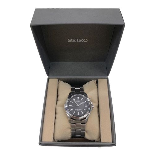 SEIKO (セイコー) 腕時計 ブラック 7B22-0AY0 電波ソーラー ステンレススチール 動作確認済み 990366