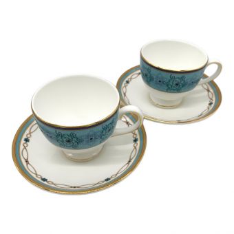 Wedgwood (ウェッジウッド) カップ&ソーサー ターコイズジュエル 2Pセット