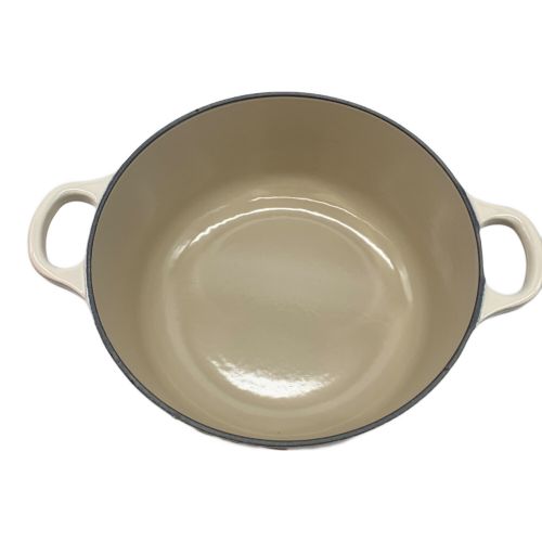 LE CREUSET (ルクルーゼ) ココット・ロンド ホワイト 20cm