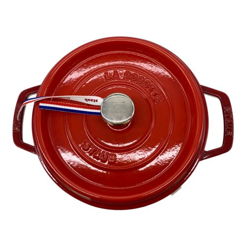 Staub (ストウブ) 両手鍋 レッド 22 6 2/1 40509-825 ピコ ココット ラウンド