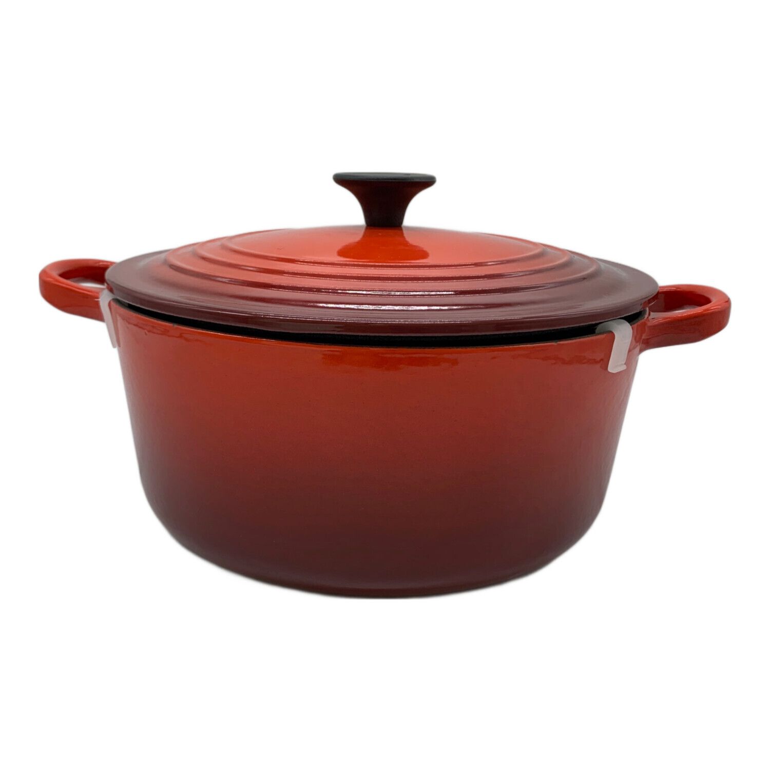 LE CREUSET (ルクルーゼ) 両手鍋 レッド 22cm ココット・ロンド