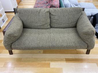 karimoku (カリモク) 2人掛けソファー ブラウン×グリーン CHITANO