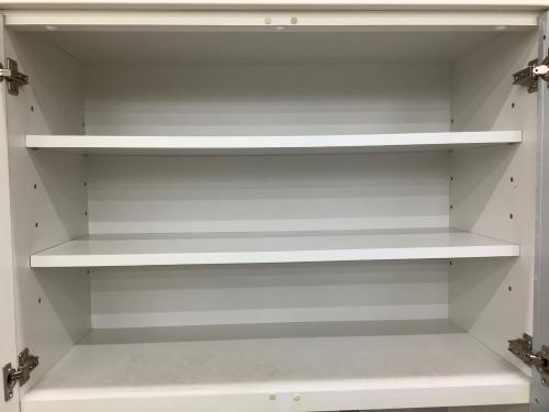 レンジボード ホワイト 3枚扉