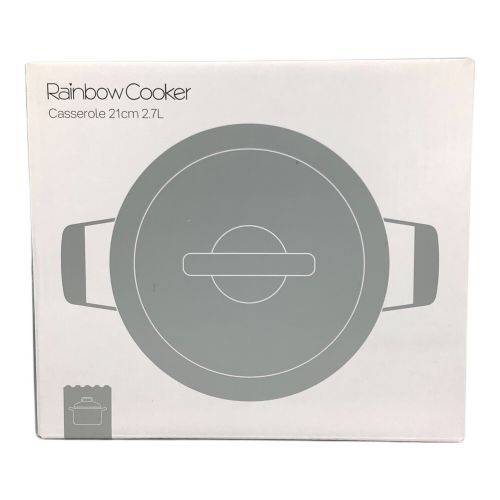 Tupperware (タッパーウェア) 21cm浅鍋 CASSEROLE 21cm 2.7L RAINBOW COOKER