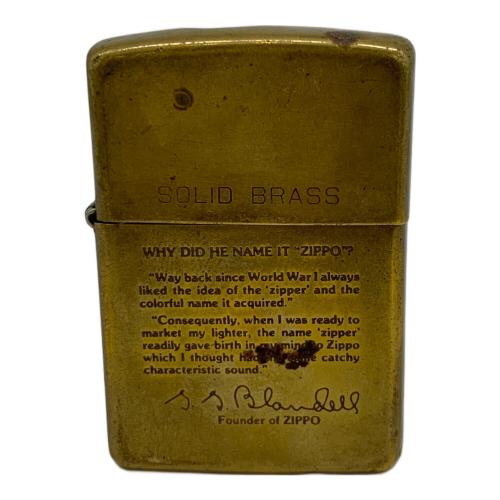 ZIPPO (ジッポ) ZIPPO 1990年 SOLID BRASS 1932WHY DID HE NAME IT