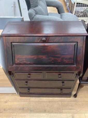 ライティングビューロー ブラウン 民芸調