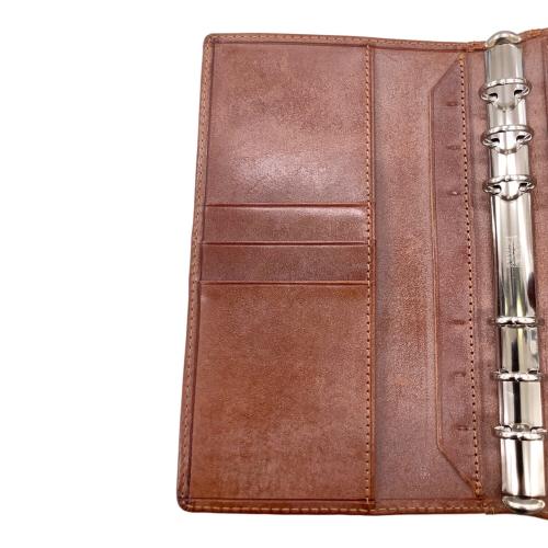 Davinci (ダヴィンチ) 手帳カバー メンズ ブラウン