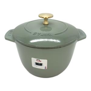 Staub (ストウブ) ラ・ココット de GOHAN 16 cm ライトグリーン 1025325
