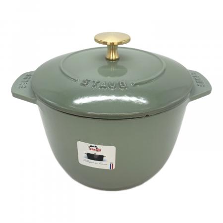 GW迄の出品★STAUB / ストウブ / ラココット de GOHAN Staub (ストウブ) ラ・ココット de GOHAN 16 cm ライトグリーン