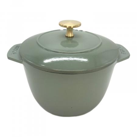 GW迄の出品★STAUB / ストウブ / ラココット de GOHAN Staub (ストウブ) ラ・ココット de GOHAN 16 cm ライトグリーン
