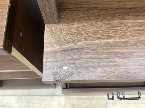 レンジボード ブラウン ガラス扉