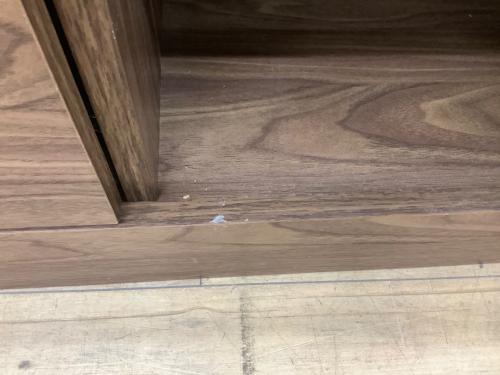 レンジボード ブラウン ガラス扉