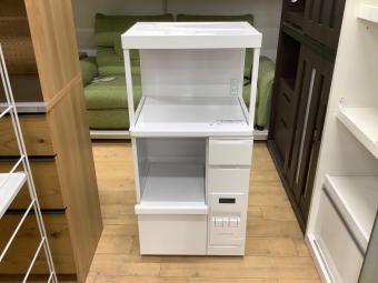 MK精工 (エムケーセイコウ) スチールレンジ台  米ビツ付 引出付き