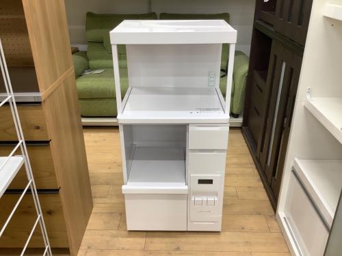 MK精工 (エムケーセイコウ) スチールレンジ台  米ビツ付 引出付き