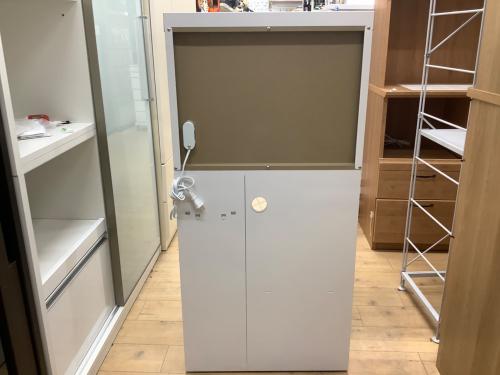 MK精工 (エムケーセイコウ) スチールレンジ台  米ビツ付 引出付き