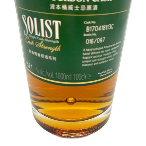 KAVALAN (カバラン) シングルモルトウイスキー 1000ml 箱付 SOLIST 未開封