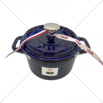 Staub (ストウブ) ココットラウンド 14cm ブルー 40510-263