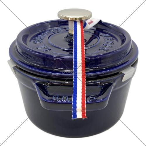 Staub (ストウブ) ココットラウンド 14cm ブルー 40510-263