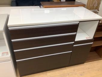 ニトリ キッチンカウンター 120-2QH-R DBR