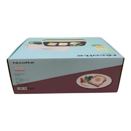 recolte (レコルト) ホットプレート ベーシック RHP-3 2023年製 ※付属プレート付き