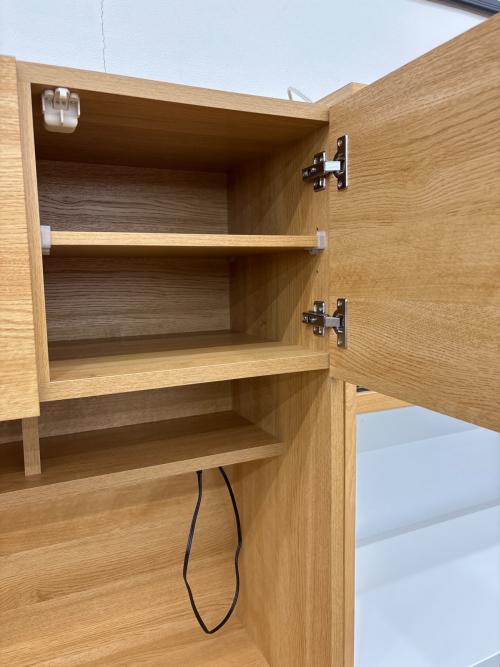 ニトリ 3枚扉レンジボード ナチュラル エトナ