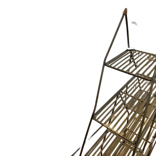 Demain (ドマン) アイアンシェルフ シルバー 186 4段