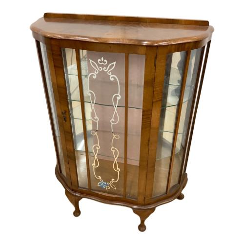 キャビネット ブラウン 鍵付 186 1枚扉