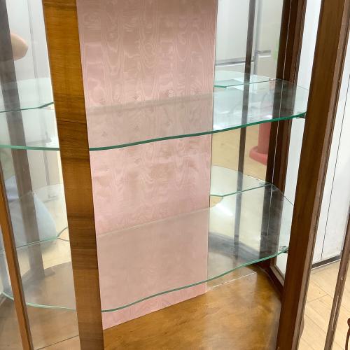 キャビネット ブラウン 鍵付 186 1枚扉