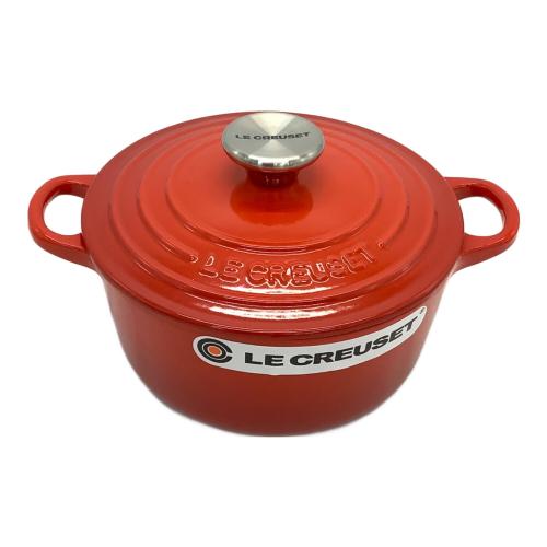 LE CREUSET (ルクルーゼ) 両手鍋 18cm レッド 1.8L ココット・ロンド