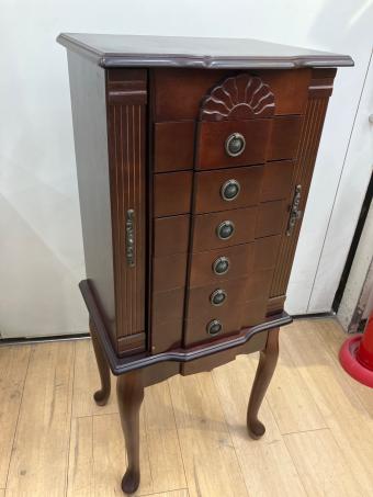 ジュエリーキャビネット ブラウン