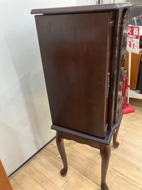 ジュエリーキャビネット ブラウン