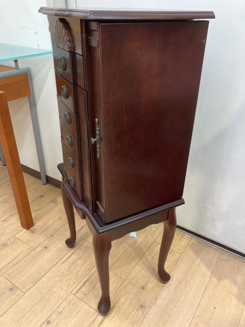 ジュエリーキャビネット ブラウン