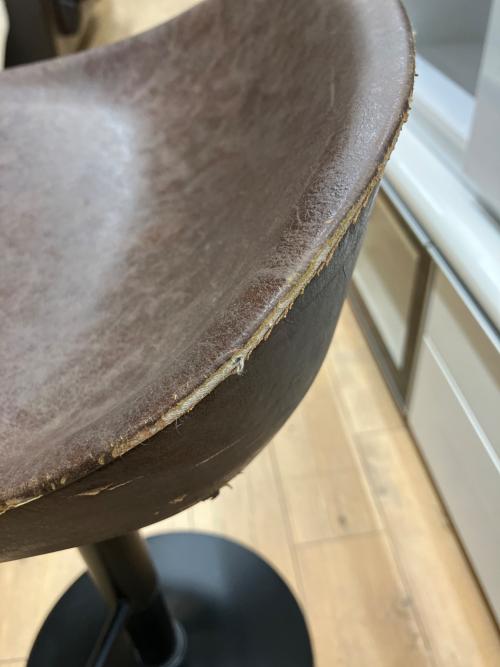 カウンターチェアー ブラウン