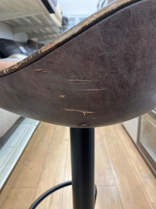 カウンターチェアー ブラウン